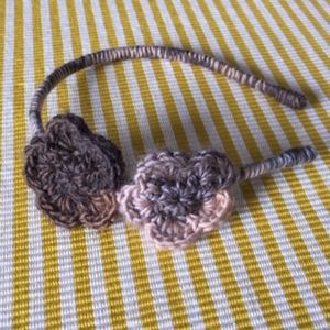 Anthropologie Knitted Flower Headband